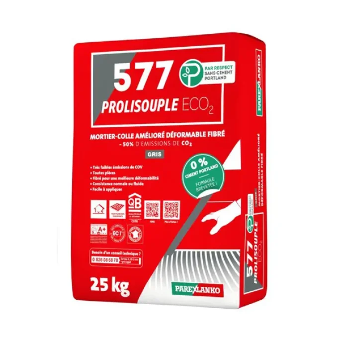 Colle 577 Prolisouple ECO 2 Gris - Sac de 25 Kg