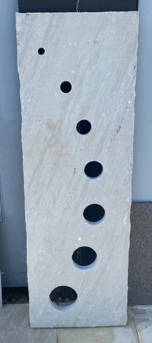 Palissade 7 trous grès kandla gris 150/50 Ep. 3/5