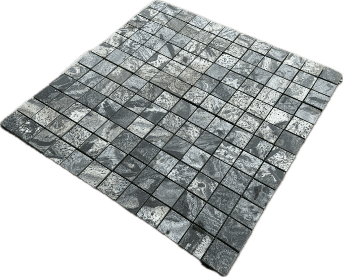 Mosaic carré Silver grey 4.8/4.8 cm - 30/30 cm Ep. 1 cm - unité de vente 0.99 m²