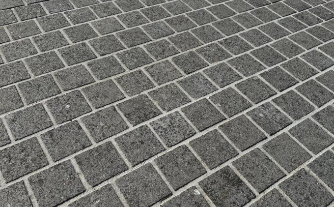 Pavé granit gris royal 10/10 cm Ep. 5 cm - unité de vente : 1 m² pour 82 pavés