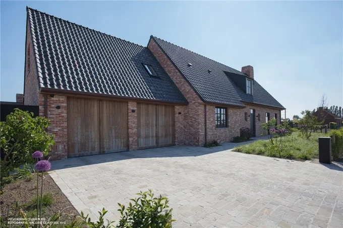 Pavés grès kandla white beige blanc rosé 14/20 cm Ep. 3/5 cm - unité de vente : 1 m² pour 30 pavés