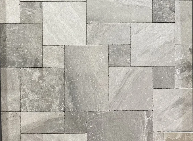 Dallage marbre gris atlantique Petit Opus 4 formats Ep. 1.2 cm - Unité de vente 0.575 m²