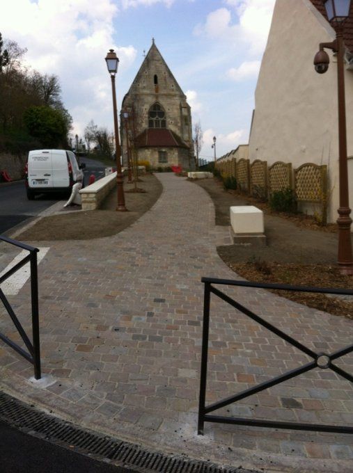 Pavés grès kandla Multi Color 14/14 cm Ep. 11/13 - unité de vente : 1 m² pour 42 pavés