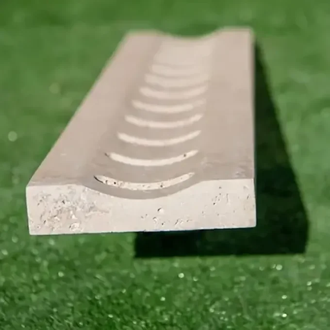 Caniveau travertin 1er choix mix beige 61/13.6 Ep. 3 cm - 0.61 ml/pièce