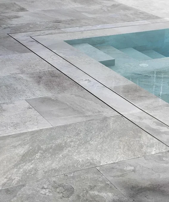 Dallage sinaï silver antico Opus 4 formats Ep. 2 cm - Unité de vente 0.732 m²